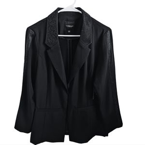BlackOversized Rhinestone Blazer Women's M
